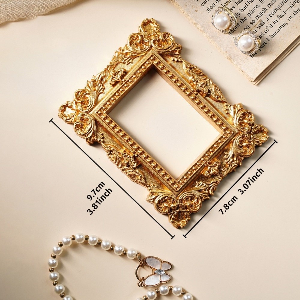 Bamboo Photo Frame - Vintage Gold DIY Shadow Box Frame