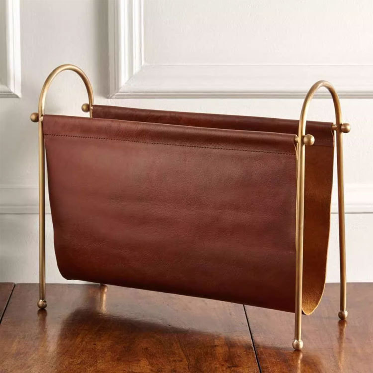 Home Decor Magazine - Retro nostalgic light luxury leather metal