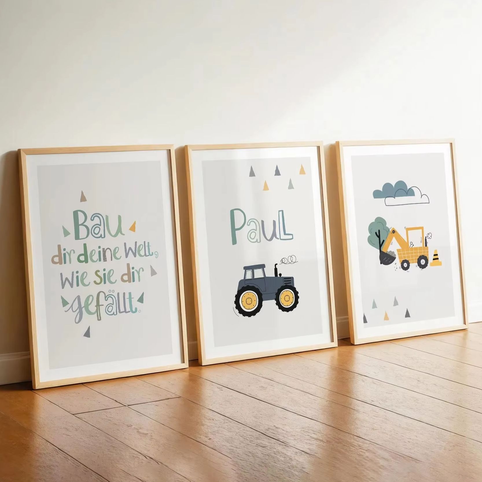 3pcs/set Cartoon Excavator Tra - Home Decor Theme review and price