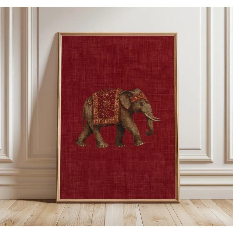 Indian Elephant Pattern Print, - Home Decor Indonesia review and price