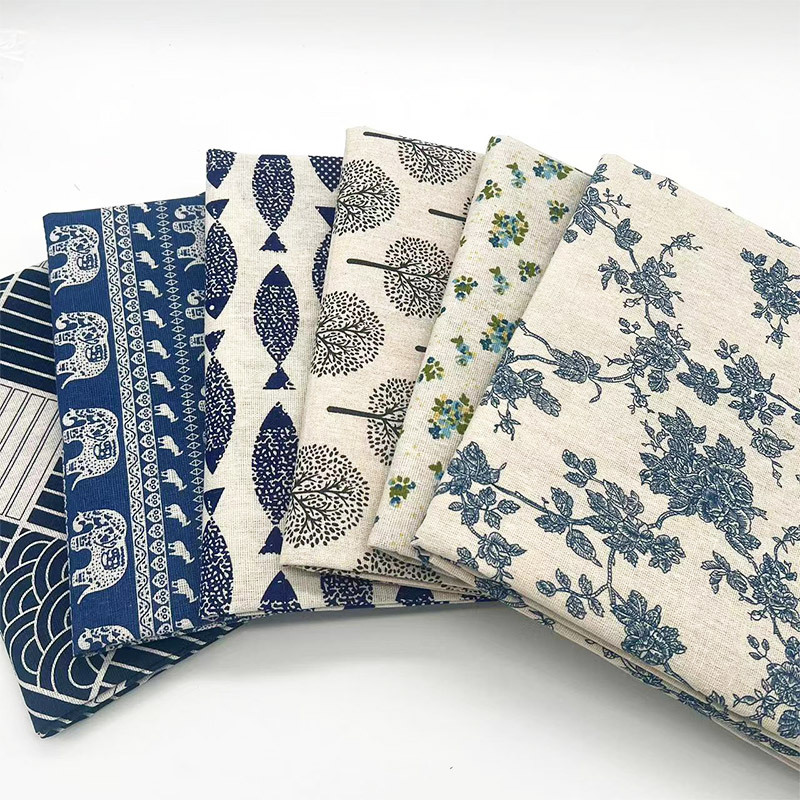 Vintage Blue Floral Cotton Lin - Linen Table Runner review and price