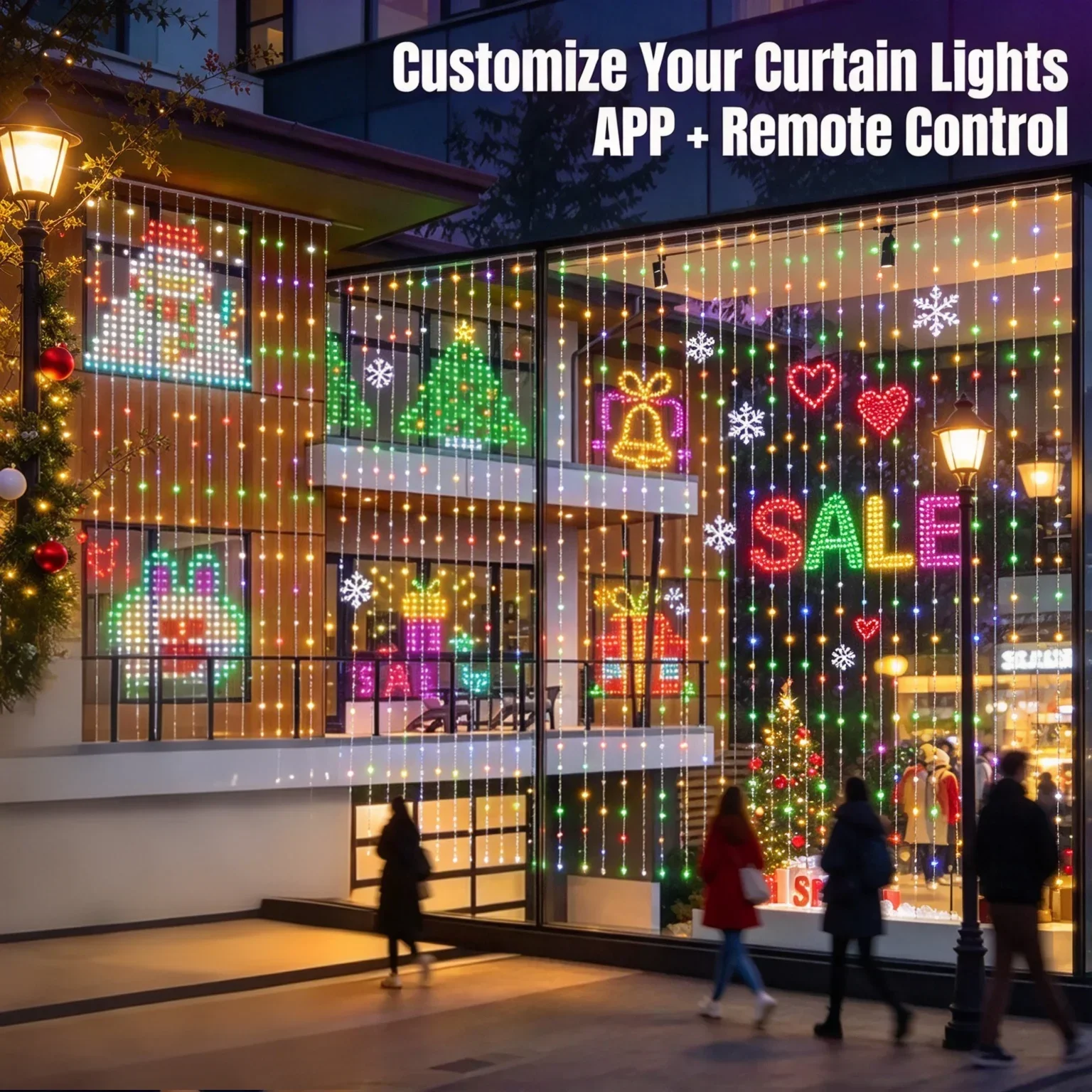 LED Curtain Light Christmas Ho - Home Decor Free App review and price