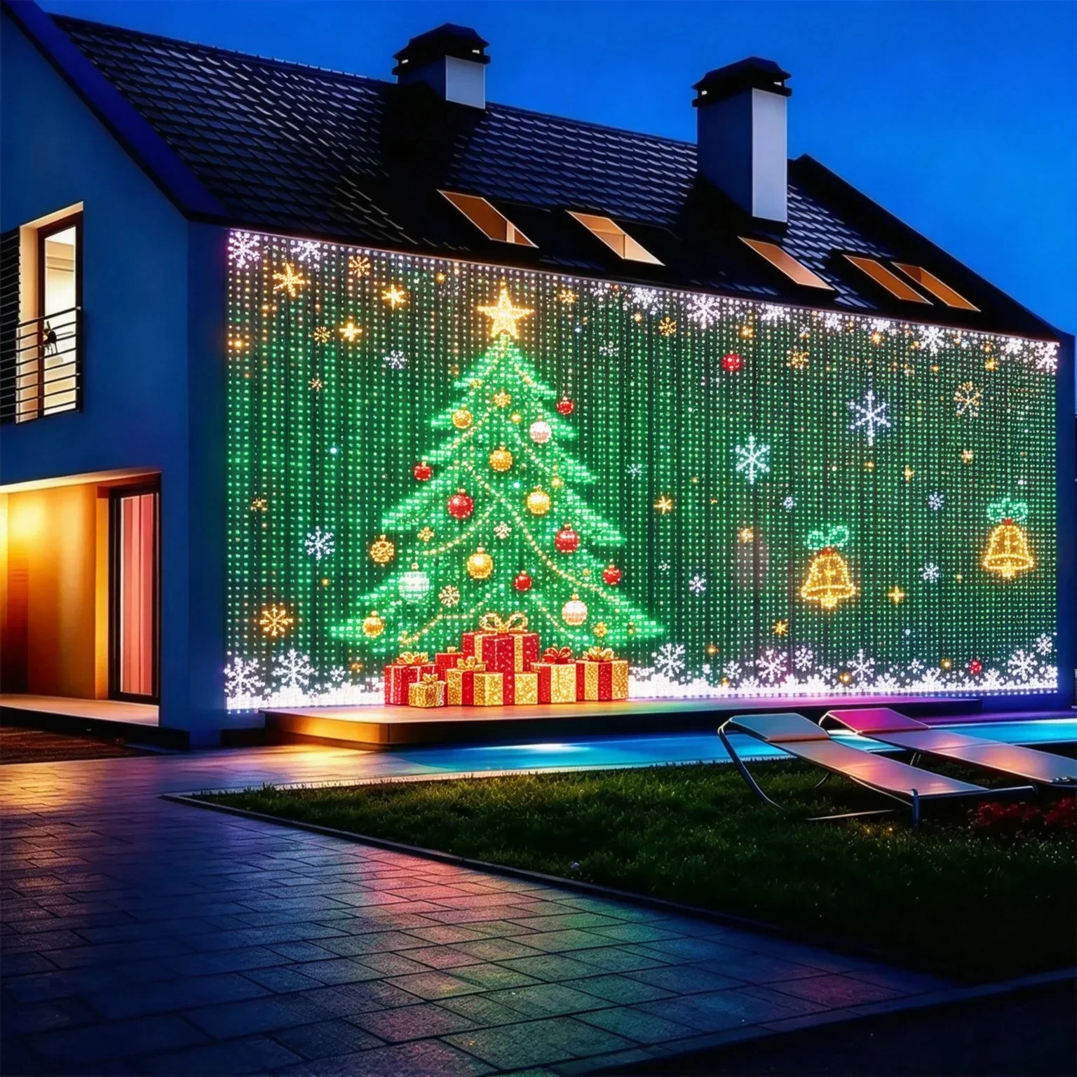 LED Curtain Light Christmas Ho - Home Decor Free App review and price