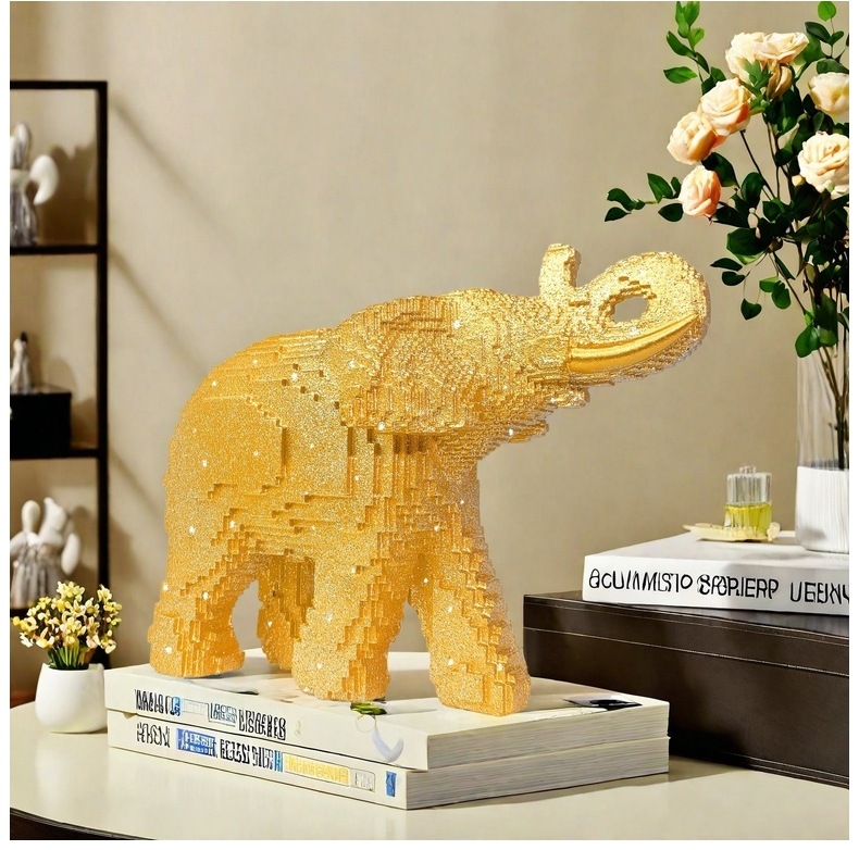 Resin Elephant Statue Realisti - Home Decor Theme review and price