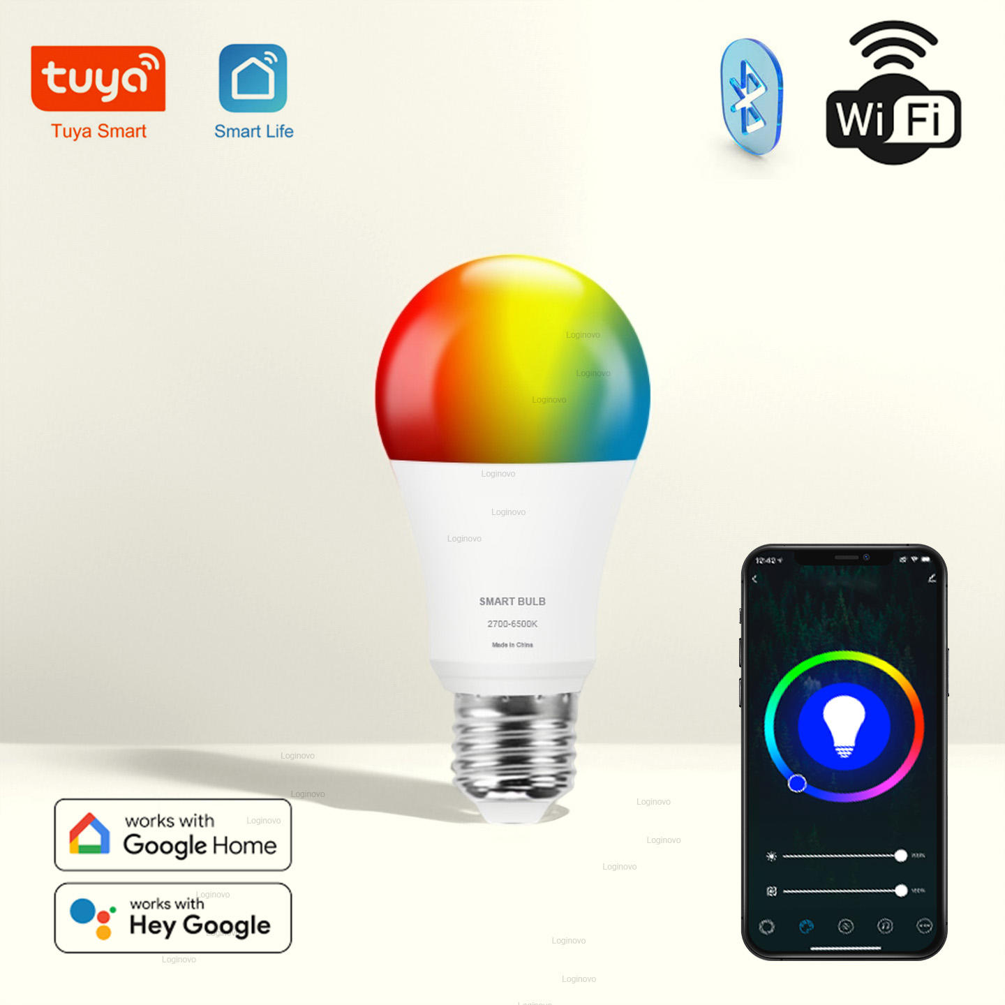 Tuya LED Bulb Lamp Bluetooth/W - Home Decor Free App review and price
