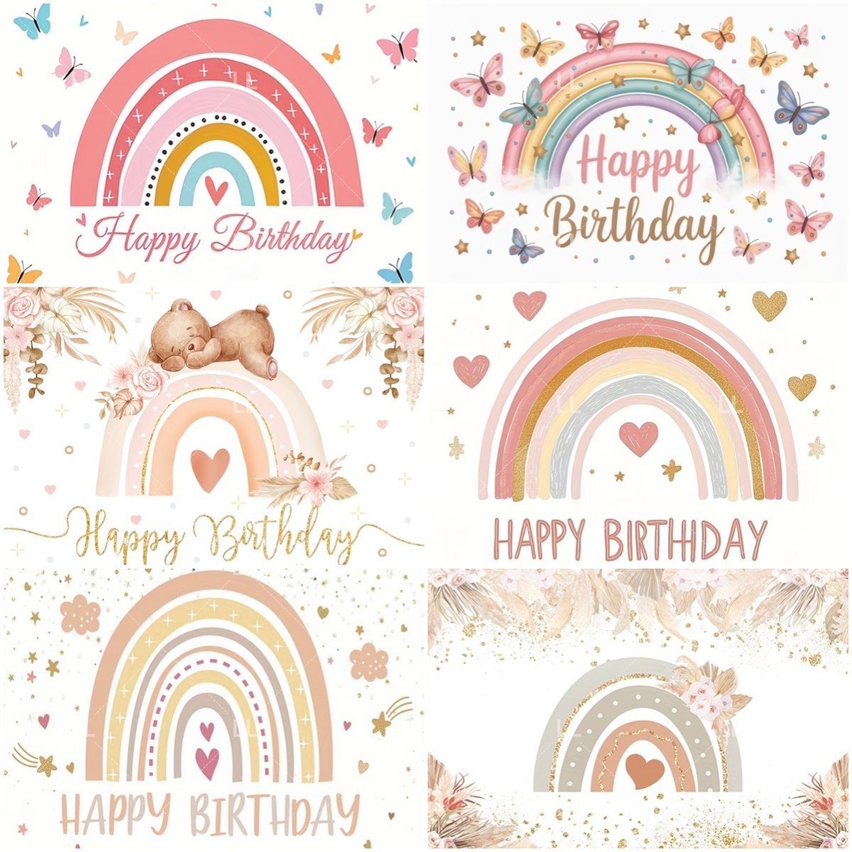 Bohemian Rainbow Backdrop Boy  - Pampas Grass Decor review and price