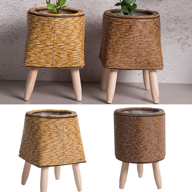 Imitation Rattan Woven Flower  - Rattan Plant Basket review and price