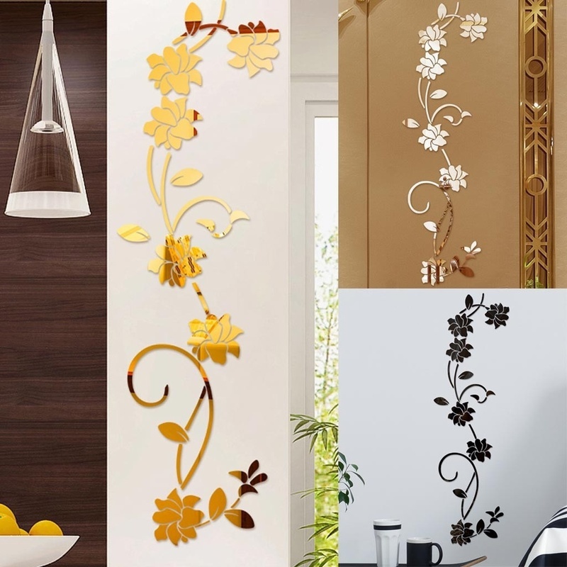 3D Diy Flower Shaped Acrylic W - Home Decor Y2K review and price