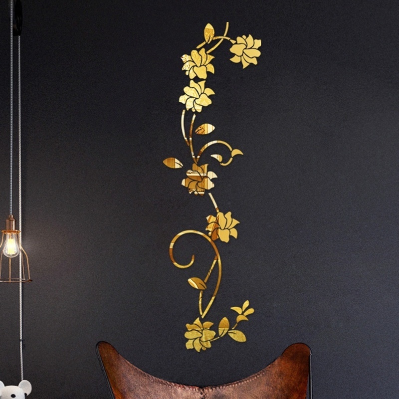 3D Diy Flower Shaped Acrylic W - Home Decor Y2K review and price