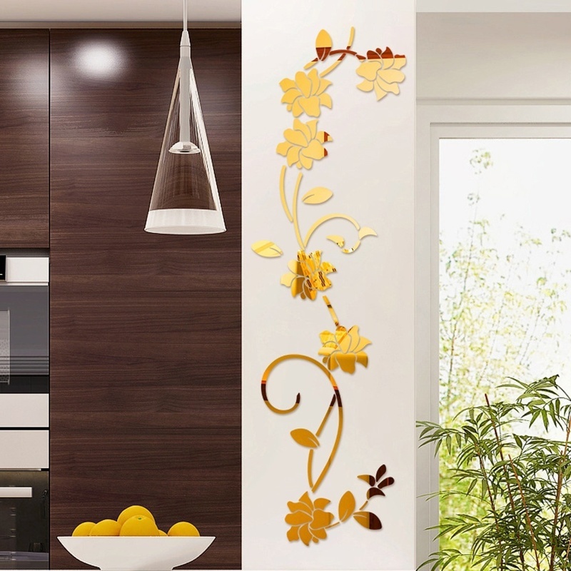 3D Diy Flower Shaped Acrylic W - Home Decor Y2K review and price