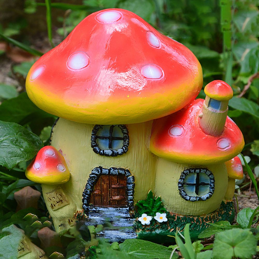 Miniature Mushroom House Resin - Home Decor Za review and price