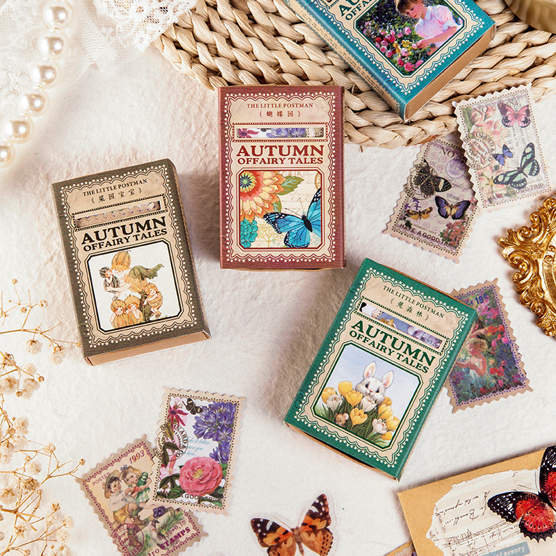 100pcs Autumn Fairy Tale Stamp - Home Decor Magazine review and price