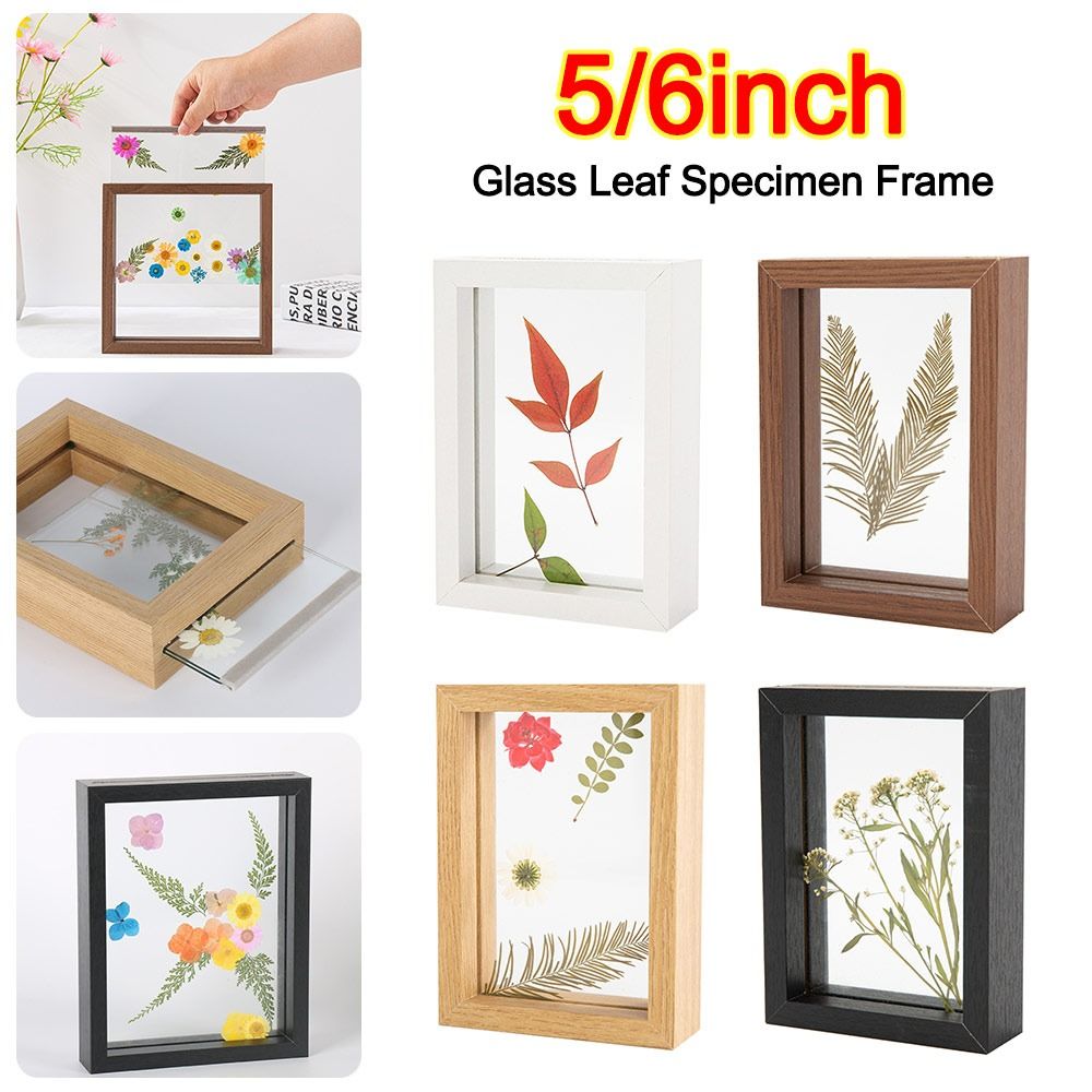 Wooden Glass Leaf Specimen Fra - Bamboo Photo Frame review and price