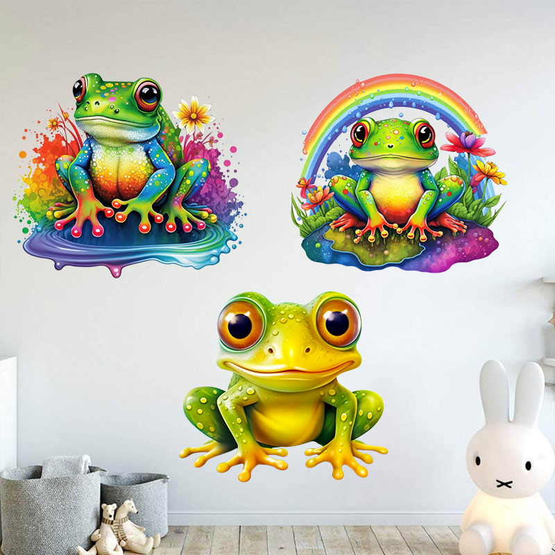 M728 Cute Rainbow Frog Wall St - Home Decor Y2K review and price