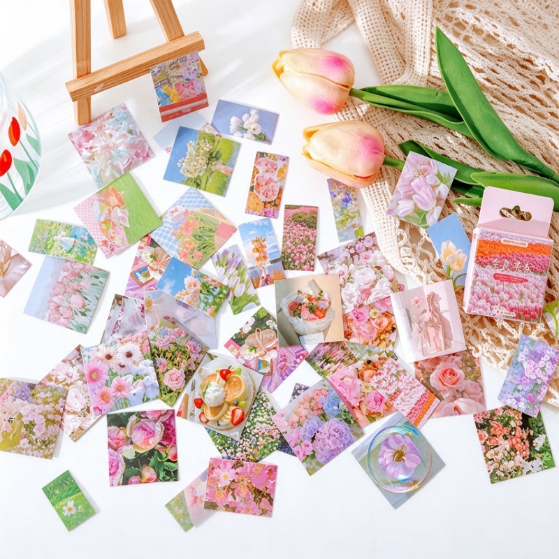 45Pcs Spring Flower Stickers D - Home Decor Magazine review and price