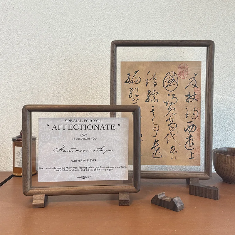 Premium Solid Black Walnut Dou - Bamboo Photo Frame review and price